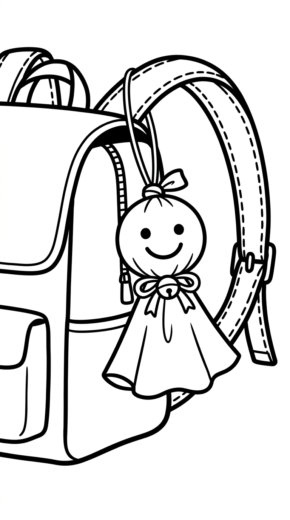 mẫu in tranh tô màu Teru Teru Bozu cho bé
