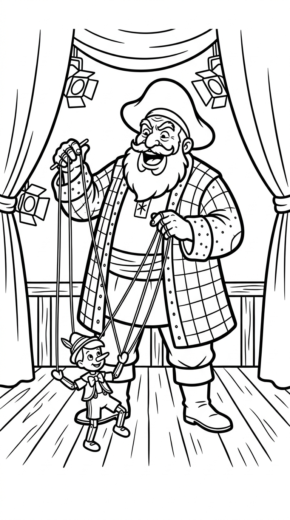hình tô màu pinocchio cho bé tải chất lượng cao