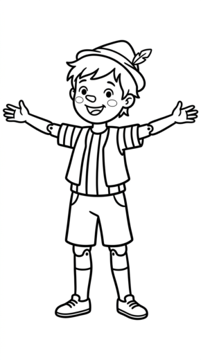 tải tranh tô màu pinocchio cho bé 6 tuổi