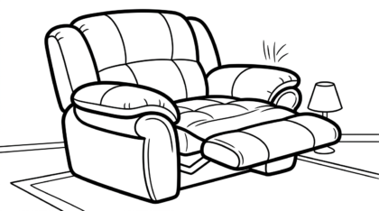 hình tô màu sofa cho bé 7 tuổi