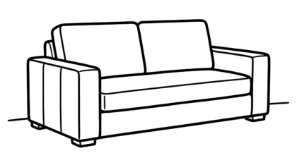 hình tô màu sofa cho bé mới nhất