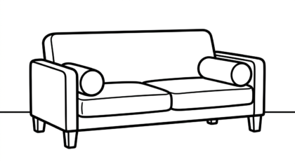 tranh tô màu sofa cho bé 6 tuổi