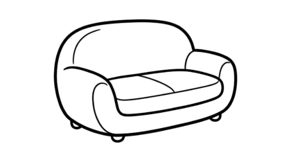 in tranh tô màu sofa cho bé 6 tuổi