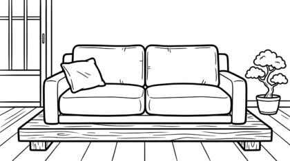 tải hình tô màu sofa cho bé 4 tuổi