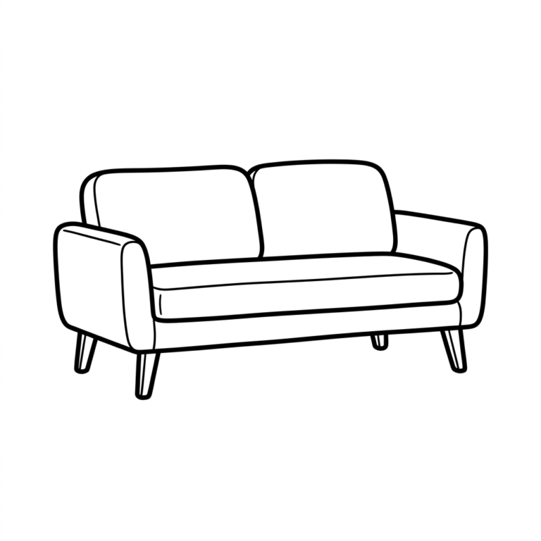 Tranh tô màu Sofa